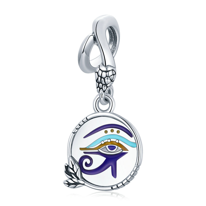 Egypt-Twin Eyes 925 Silver Charm