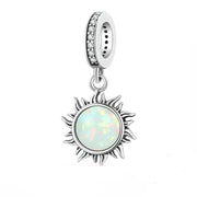 Opal Sun 925 Silver Charm