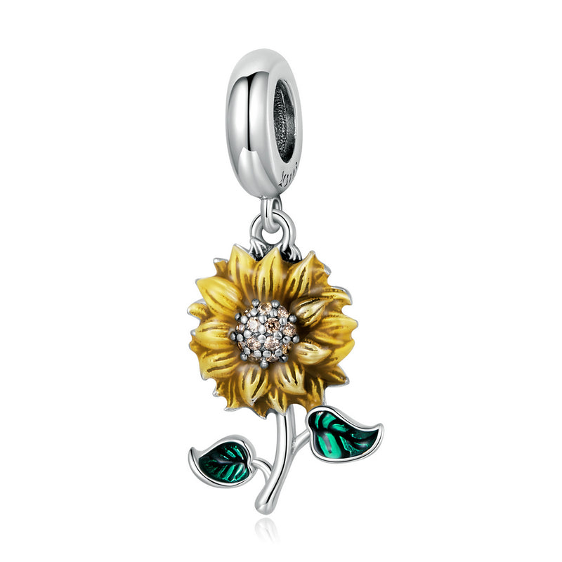 Sunflower 925 Silver Charm