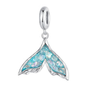 Mermaid Tail Charm - 925 Sterling Silver