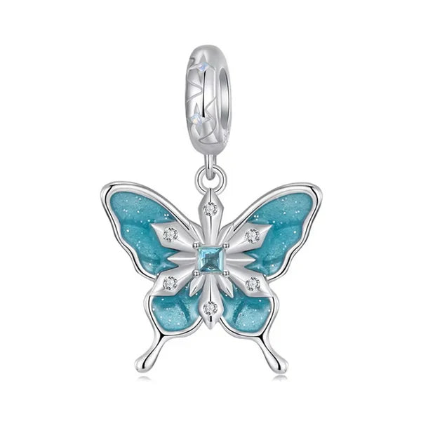 Snowflake Butterfly Charm 925 Sterling Silver – Fathy Ibrahim