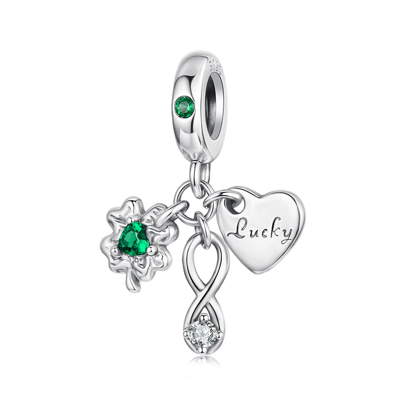 " Infinity and Love " 925 Silver Charm