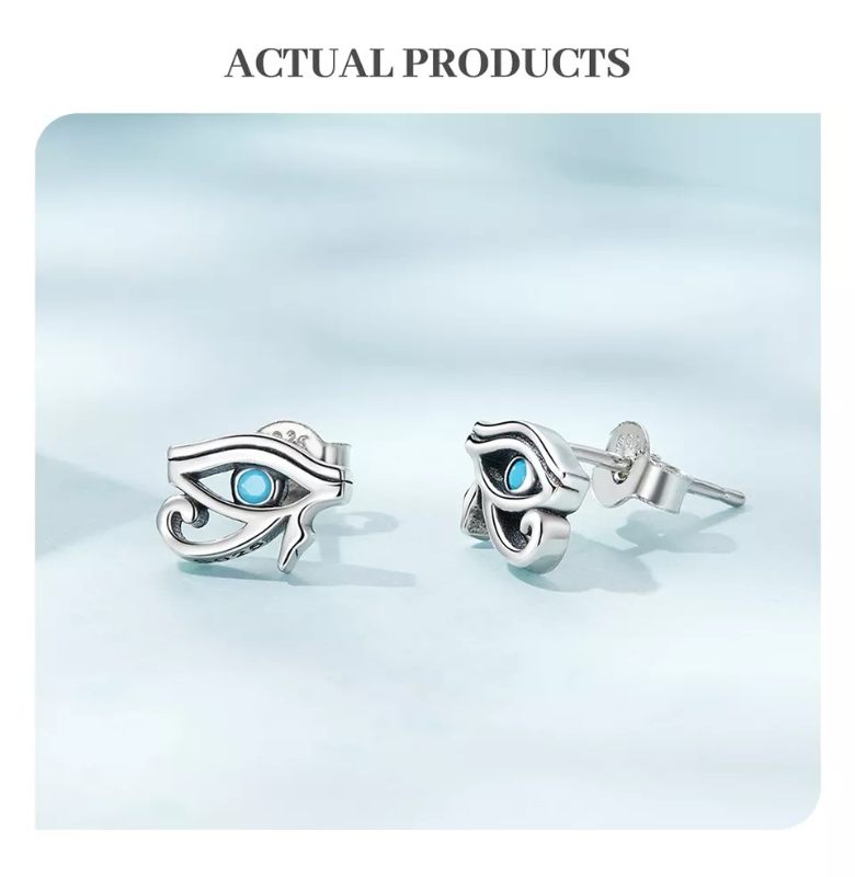 Eye of Horus 925 Silver Earring