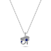 Egyptian sterling silver 925 Necklace With a Pharaonic Eye of Horus design