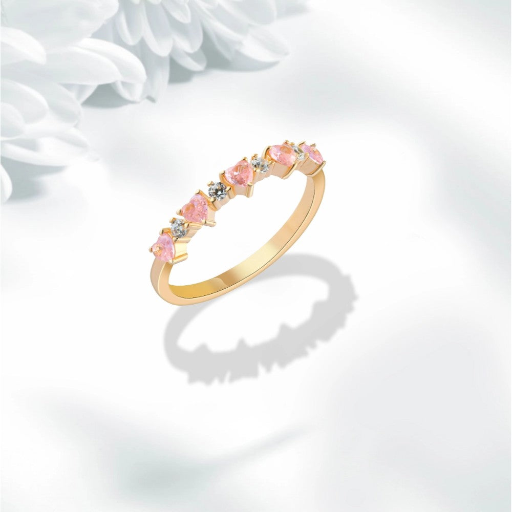 خاتم فضة عيار 925 بتصميم يعبر عن الحب