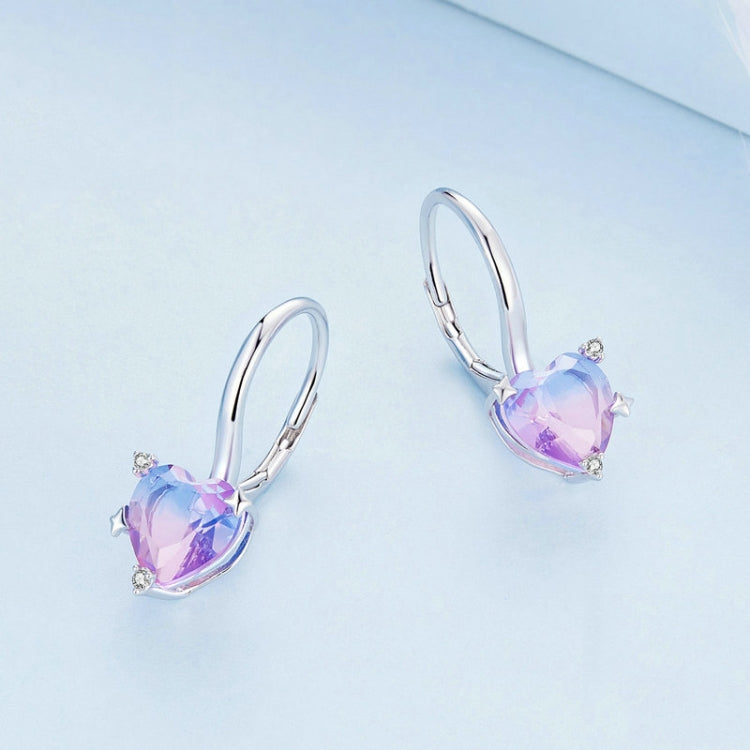 Gradient Heart 925 Silver Earring