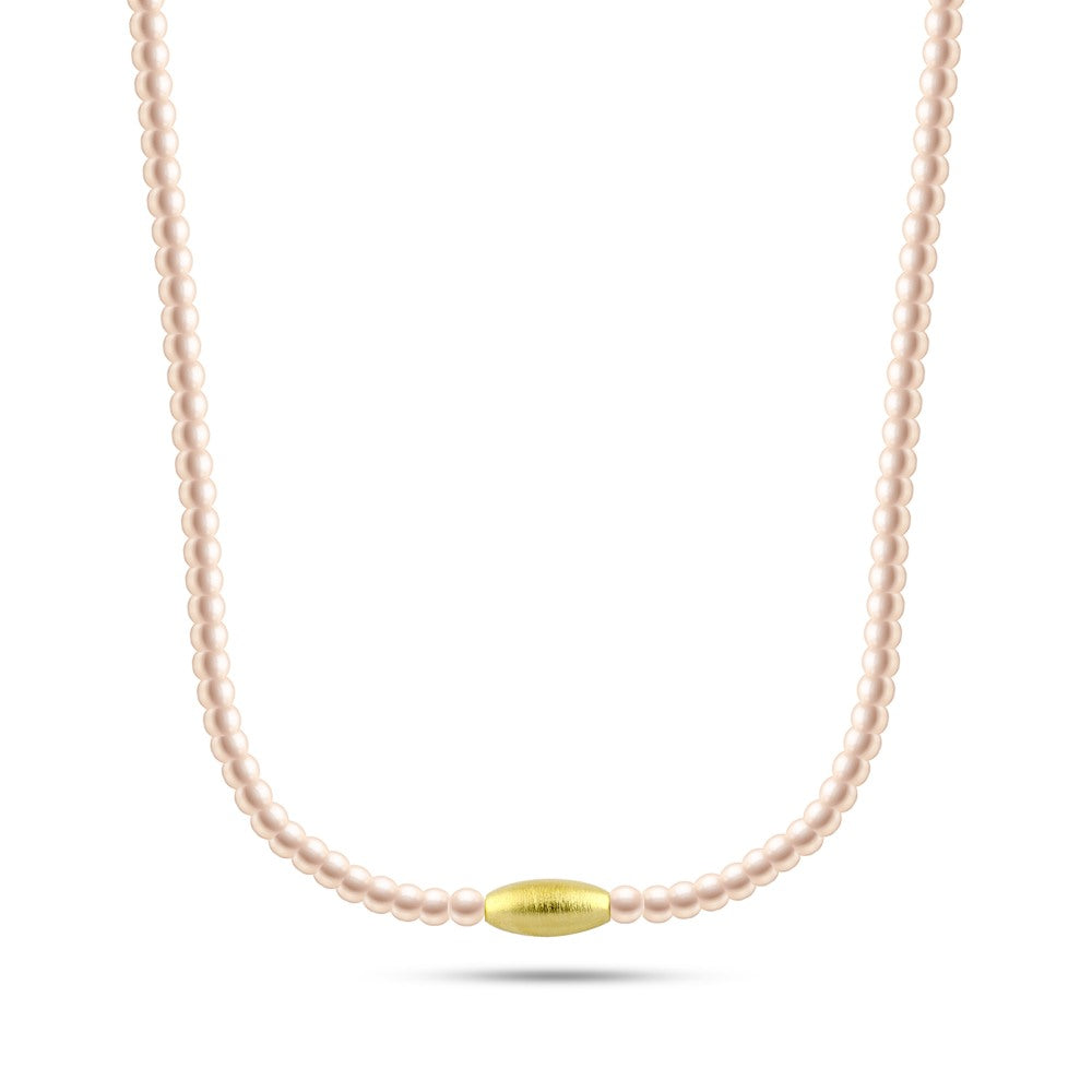 عقد بتصميم اللولي فضة عيار 925