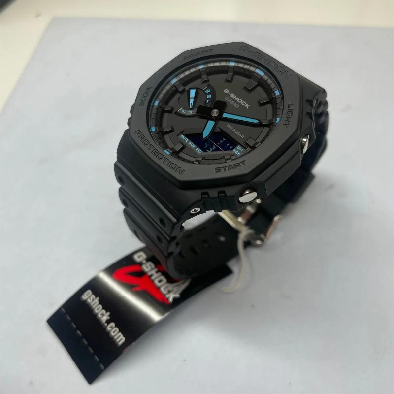 ساعة يد كاسيو جي شوك (ديجيتال + أنالوج) رياضية كاجوال بسوار مطاط للرجال