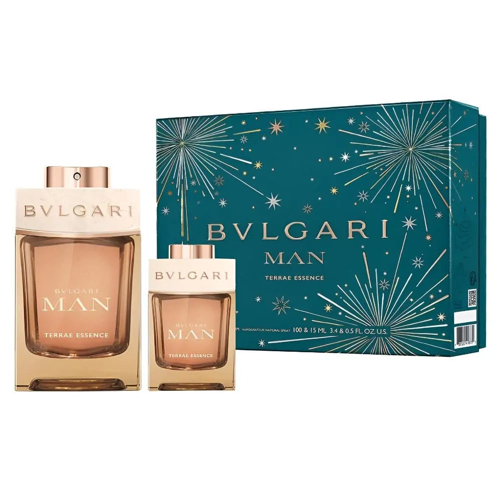 طقم عطر مان تيراي إيسنس للرجال من بولغاري – أو دو بارفان 100مل + 15مل