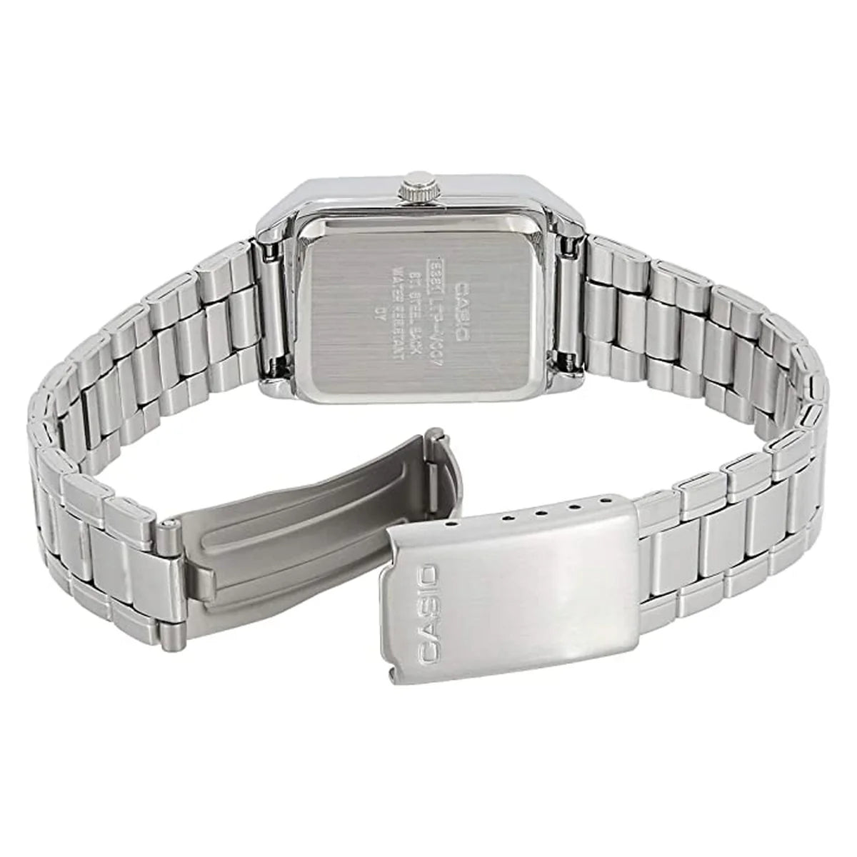 Casio Women's Stainless Steel Watch, Black Dial - LTP-V007D-1EUDF