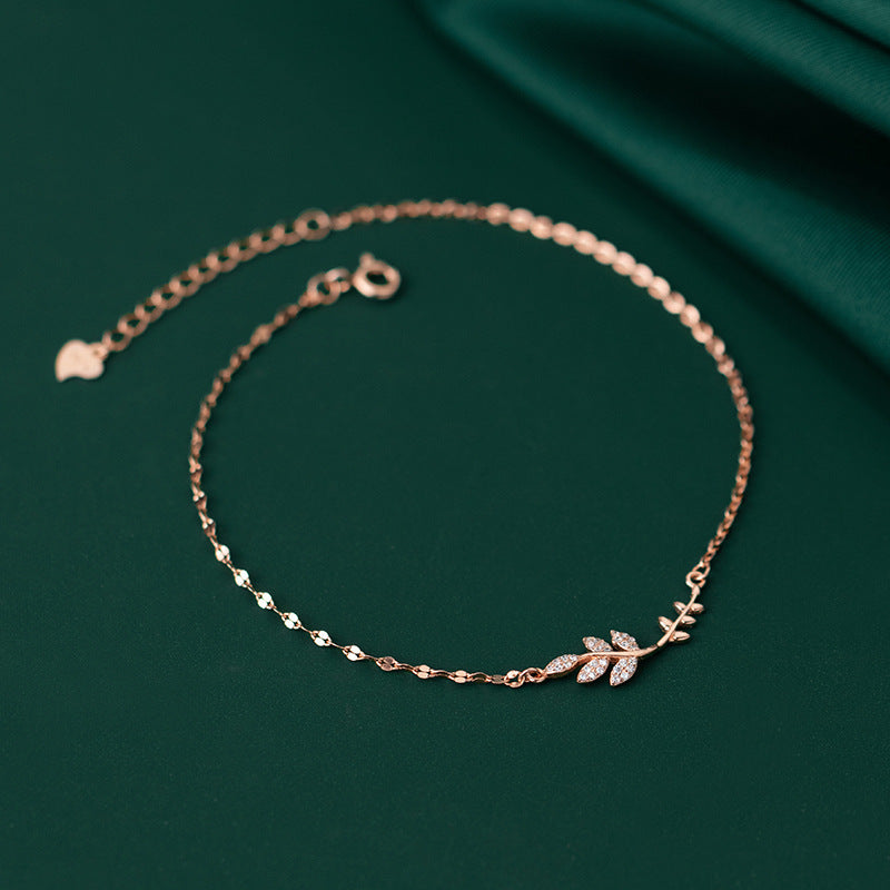 A Tree Branch 925 Silver Anklet