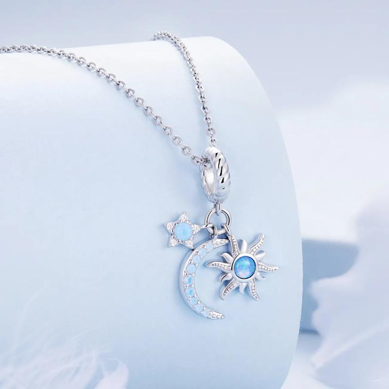Stars Hanging 925 Silver Charm