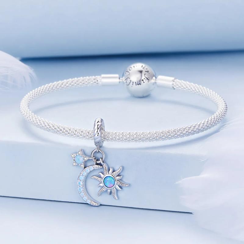 Stars Hanging 925 Silver Charm