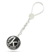 A luxurious 925 sterling silver keychain with your favorite design — an engraved design with an attractive decorative touch.
