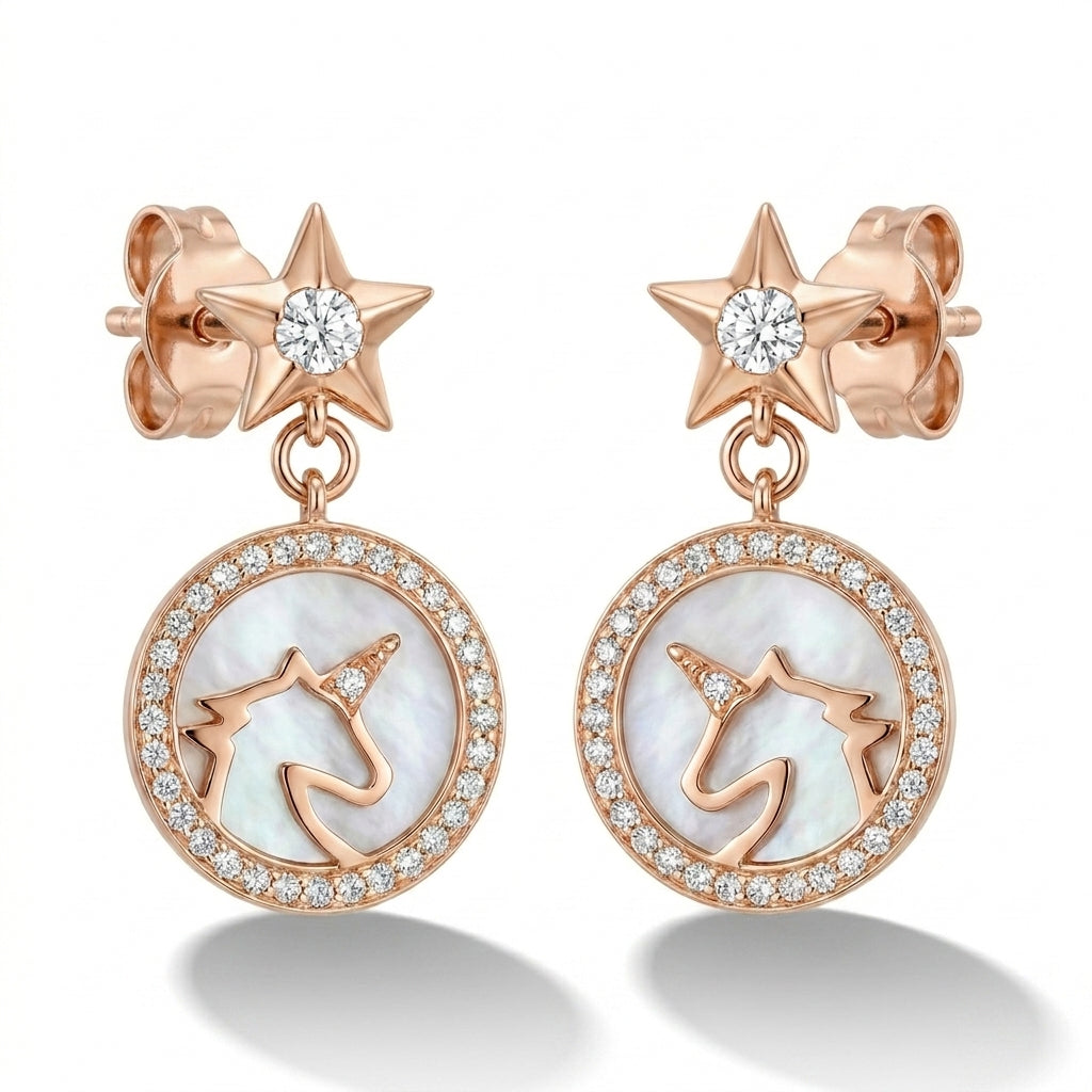 925 Silver Earrings With A Circular Halo Design And Soft Shine - Gold Plated