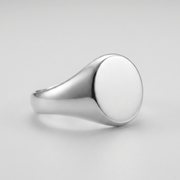 Men’s 925 Silver Oval Ring