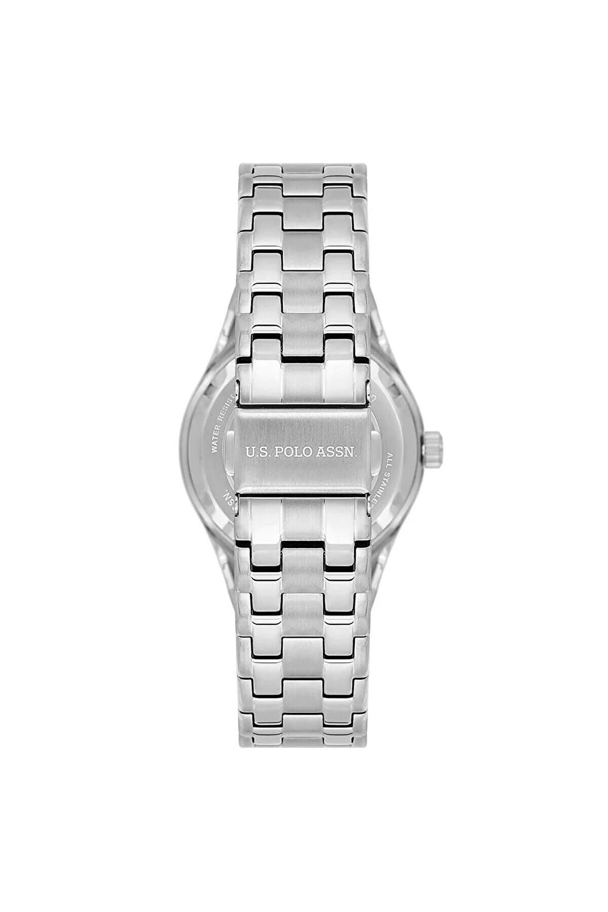 U.S. Polo Assn Women's Analog Watch – Light Silver Dial & Silver Stainless Steel Bracelet