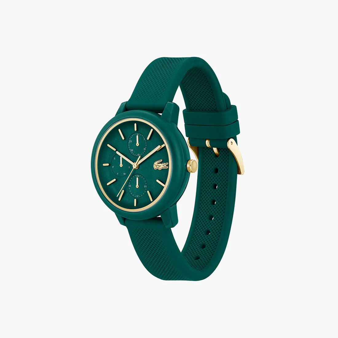 2001329 - Lacoste12.12 38mm Green Dial Green Silicone Strap Women's Watch