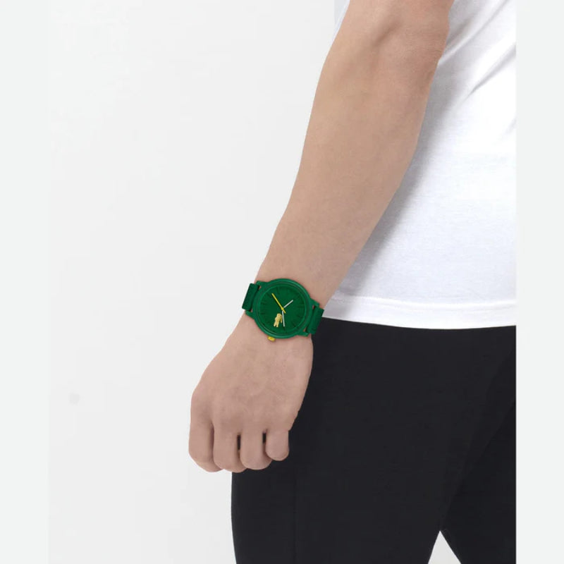 Lacoste Hero Quartz Analog Green Rubber Green Dial Men's Watch - 2011316
