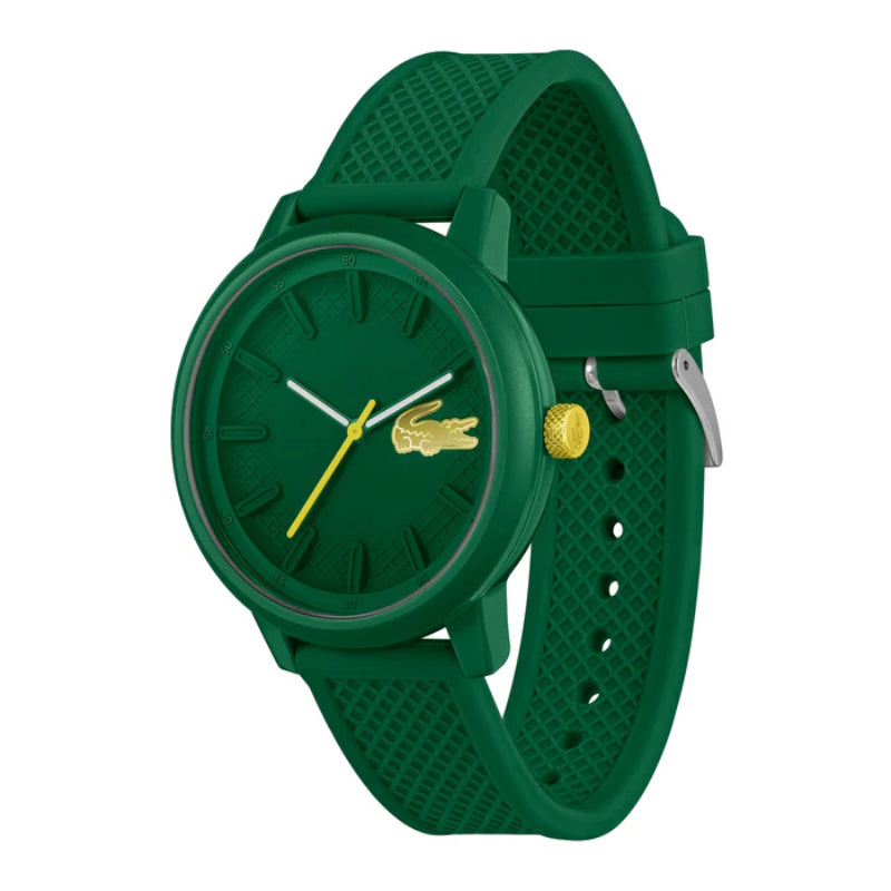 Lacoste Hero Quartz Analog Green Rubber Green Dial Men's Watch - 2011316