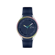 Lacoste Navy Blue Rubber Band Navy Blue Dial For Men- 2011331