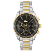Lacoste Two-Tone Steel Black Dial Chronograph Men's Watch-2011348