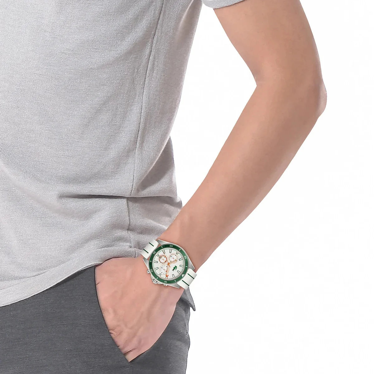 2011362 | Lacoste Mainsail Chronograph White / Green