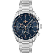 Lacoste Stainless Steel Blue Dial Chronograph Men's Watch-2011380