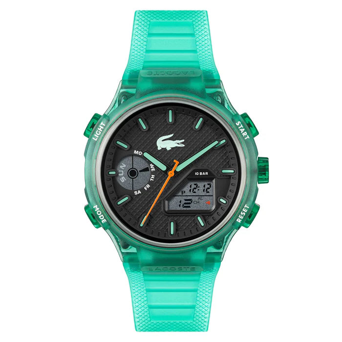 Lacoste LC 33 Green Rubber Black Dial For Men 2011392