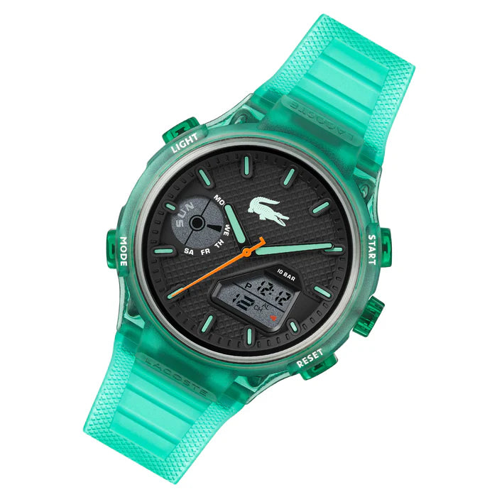 Lacoste LC 33 Green Rubber Black Dial For Men 2011392