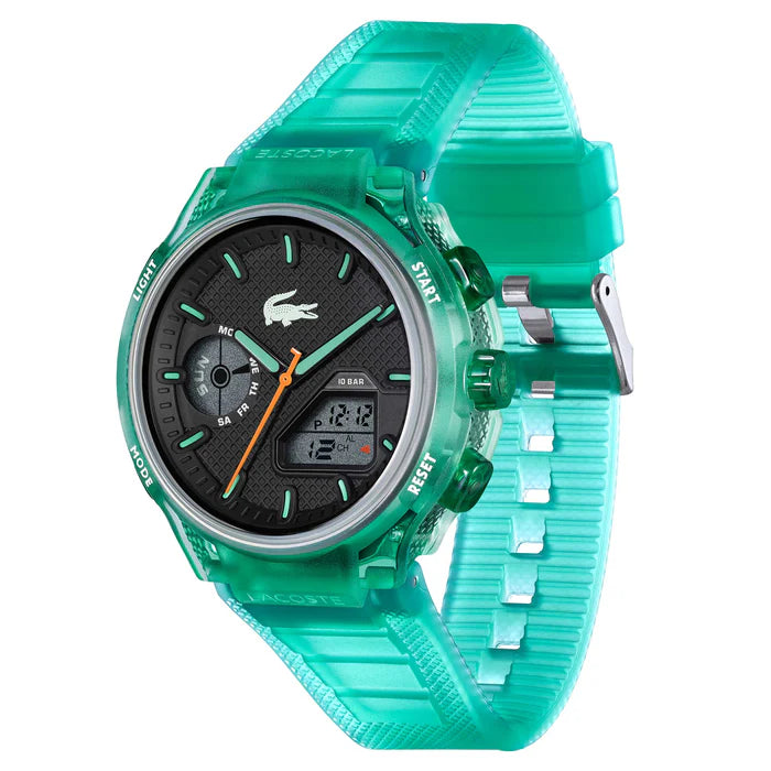 Lacoste LC 33 Green Rubber Black Dial For Men 2011392