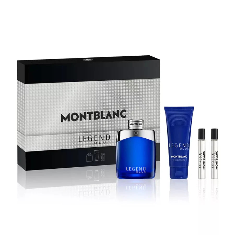 طقم عطر مونت بلانك ليجند بلو أو دو بارفان 100 مل + شاور جل 100 مل + أو دو بارفان 2 × 7.5 مل