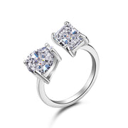 Open Ice Crushed 925 Silver Ring