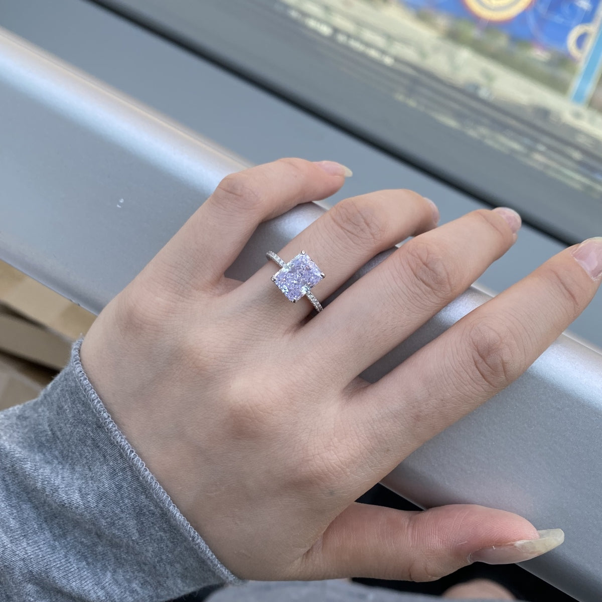 Purple Iced Rings Purple Ice Crushed Ring 925 | White Friday – Fathy Ibrahim – Fathy ...
