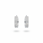 925 Silver Luxury Clip Earrings with Sparkling Stones