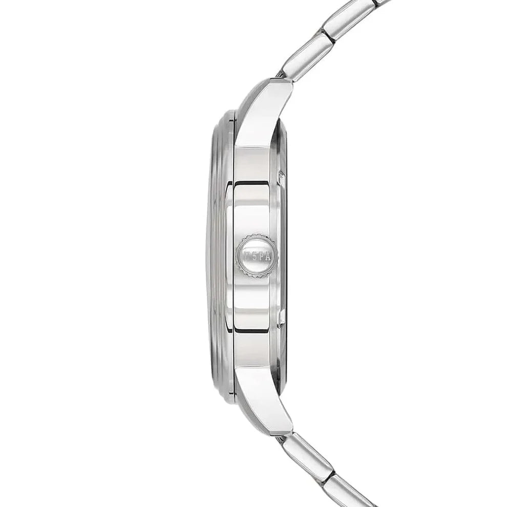 U.S. Polo Gray Dial Silver Bracelet Men's Watch