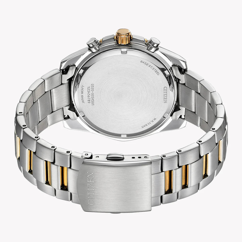 Citizen Quartz Men's Watch with Stainless Steel Bracelet and Blue Dial AN8206-53L