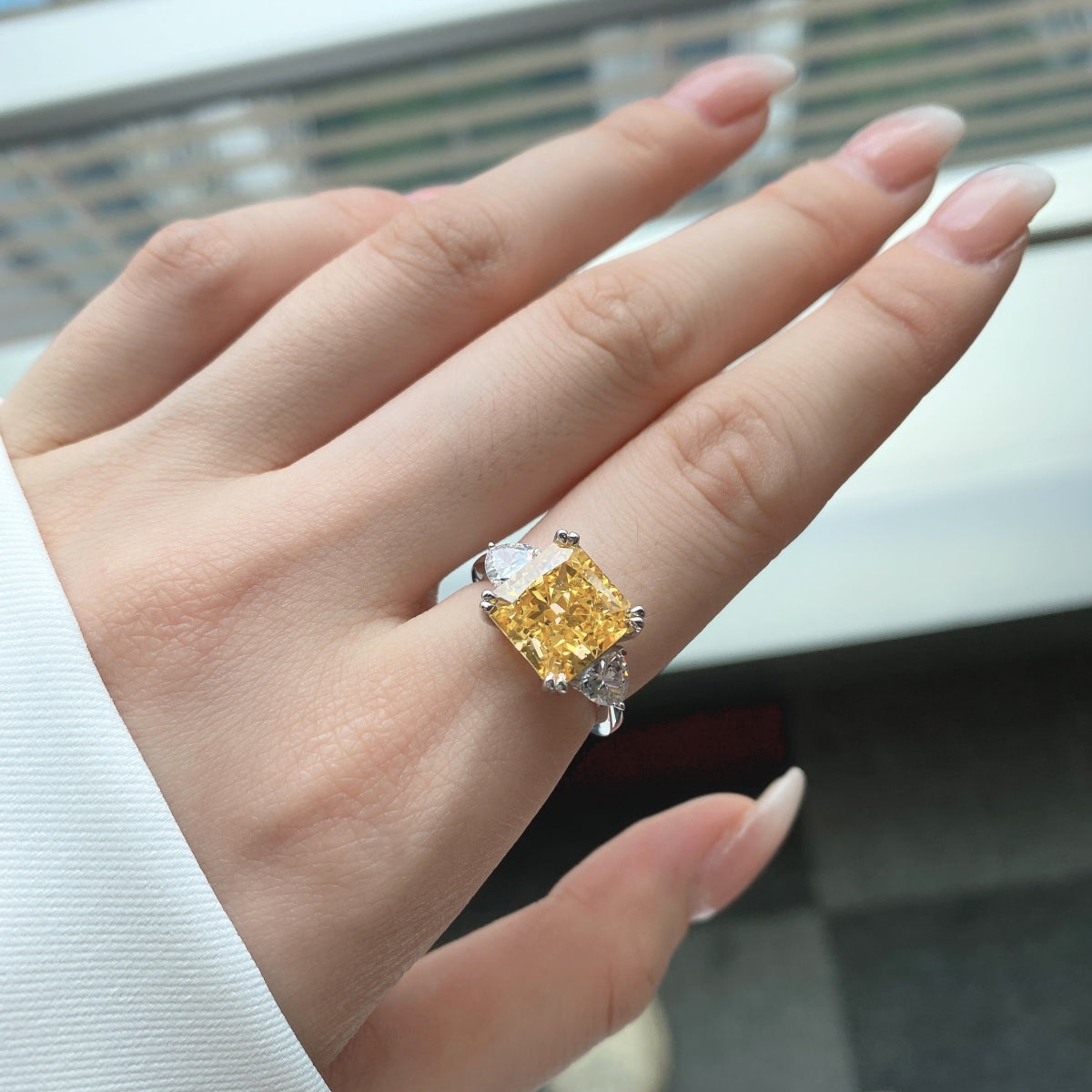 Chic Ice Crushed 925 Silver Ring