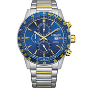 Citizen Men’s Quartz Chronograph Watch with Stainless Steel – Blue Dial – AN3684-59L