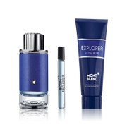 مجموعة مونت بلانك إكسبلور ألترا بلو للرجال (عطر مونت بلانك إكسبلور ألترا بلو 100مل , بادي لوشن 15مل , شاور جيل 100مل)