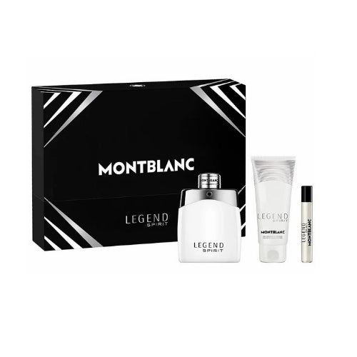 Montblanc Legend Spirit Gift Set for Men – Eau de Toilette 100ml + Shower Gel 100ml + Mini Spray 7.5ml