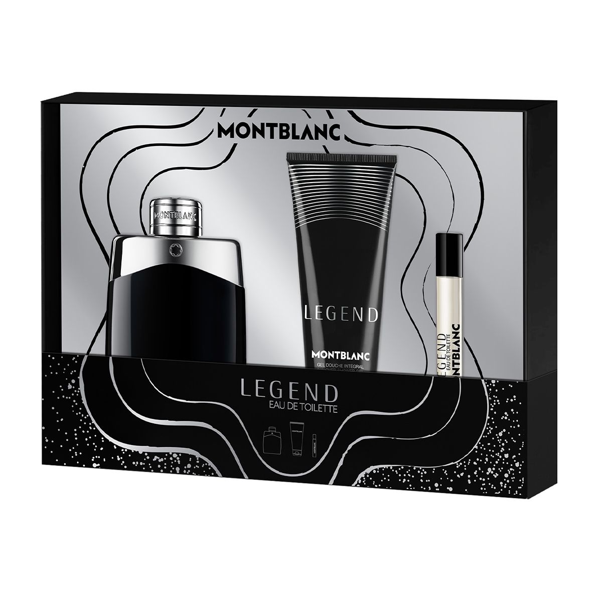 Montblanc Legend Eau de Parfum Gift Set for Men – 100ml Perfume + 100ml Aftershave Balm + 7.5ml Travel Spray