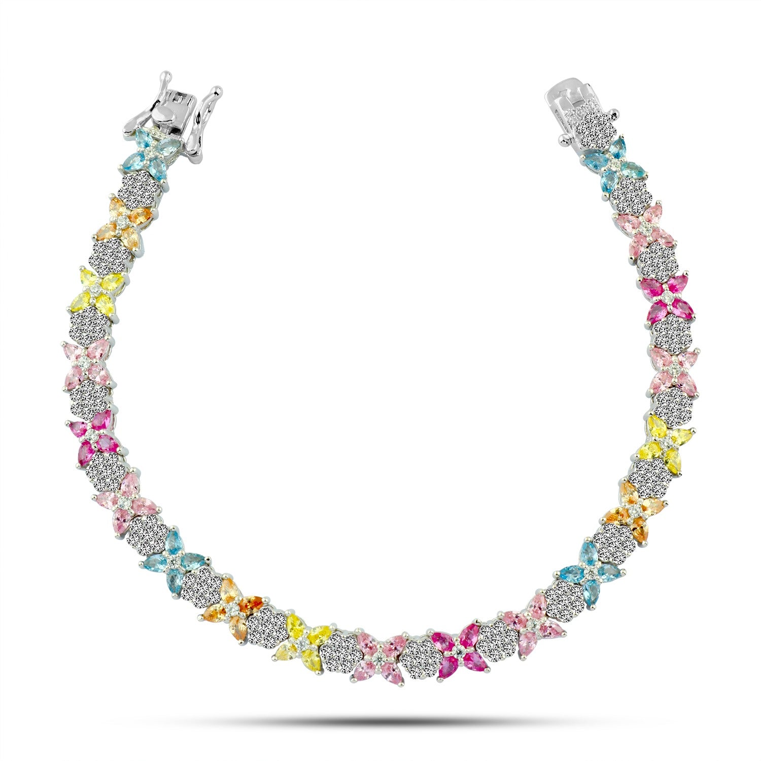 Bracelet "Colors of Butterflies" 925 Sterling Silver