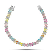 Bracelet "Colors of Butterflies" 925 Sterling Silver
