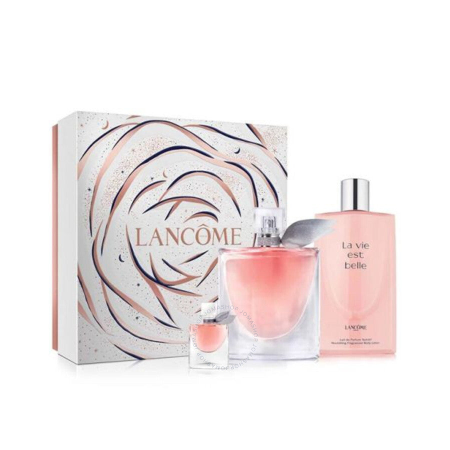 طقم لانكوم لا في اي بيل للنساء – عطر 100مل + عطر 4مل + لوشن جسم 200مل