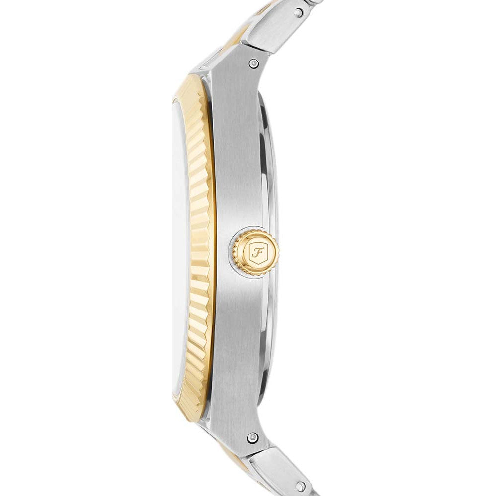 Fossil Scarlette Date Two-Tone Stainless Steel Silver Dial Women's Watch ES5259