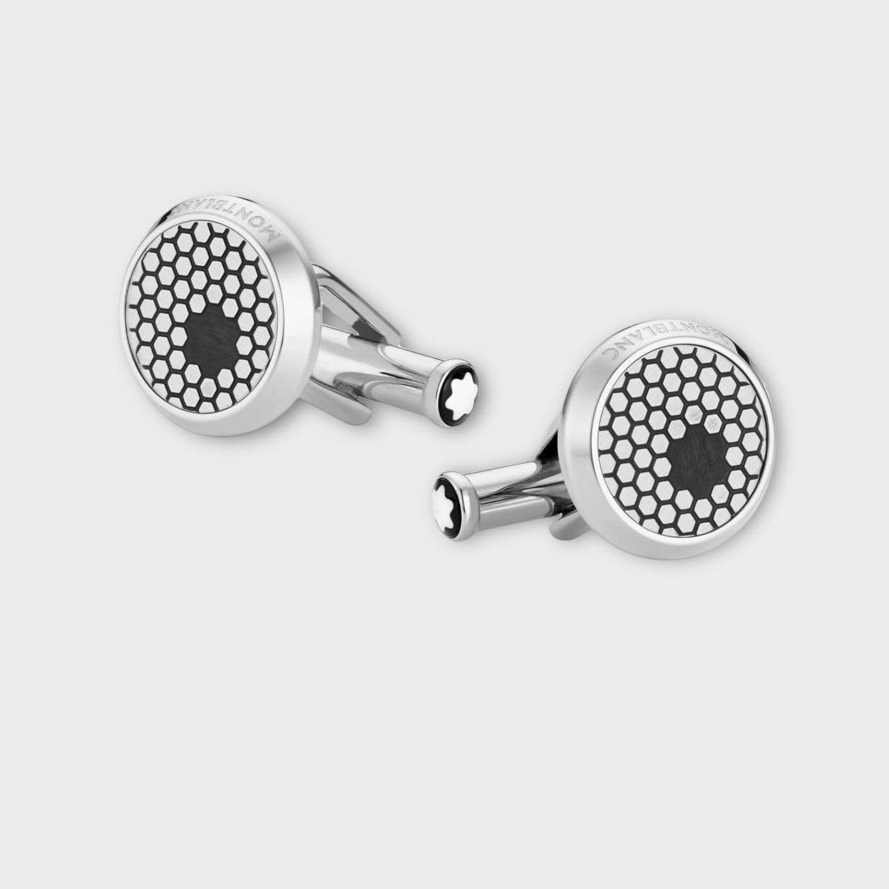 Montblanc Meisterstück Cufflinks – Star Design with Honeycomb Pattern


