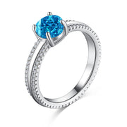 Ice Crushed 925 Silver Ring
