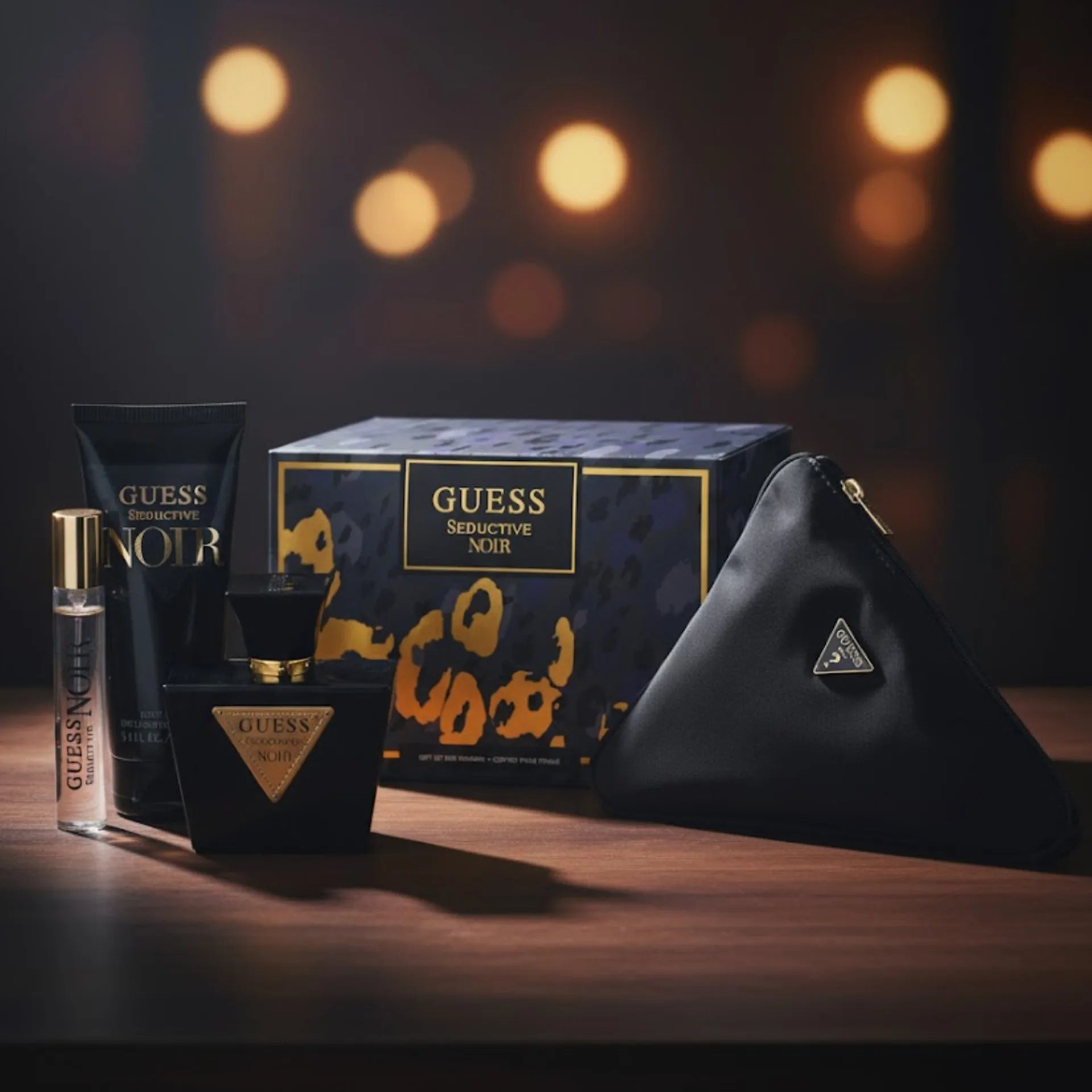 مجموعة جيس سيدكتيف نوار للنساء – أو دو تواليت 75 مل + لوشن جسم 100 مل + 15 مل حجم سفر + حقيبة