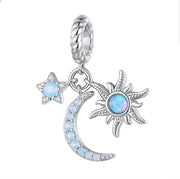 Stars Hanging 925 Silver Charm